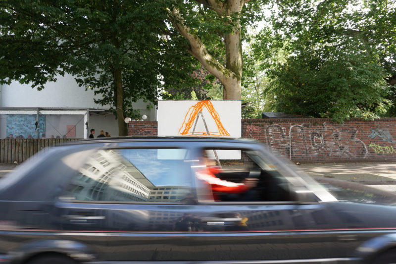 sunny driveby | 2019 | spraypaint on billboard | artists unlimited Bielefeld